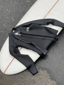 Flat lay of the Atmosea Luna Jacket Front Zip 2mm showing the front zipper and construction details.