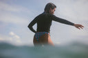 Lifestyle photo of the Atmosea Luna Jacket Front Zip 2mm in the water.