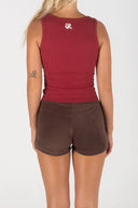 Back view of the Inner Relm Checkers Top.