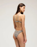 Back view of the Seea Bobby Bikini Top in Curly Currents.