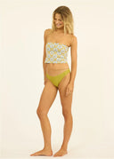 Model wearing the Sisstr La Playa Knit Tube Top from the side.