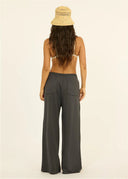 Model wearing the Sisstr Seaside Fleece Pant from the back.